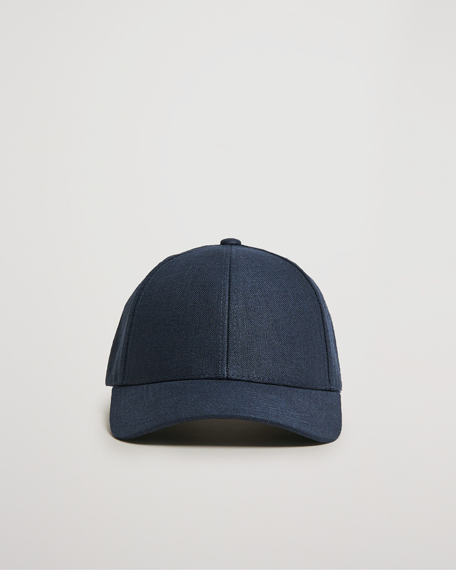 Heren | Hoeden en petten | Varsity Headwear | Linen Baseball Cap Deep Sea Navy