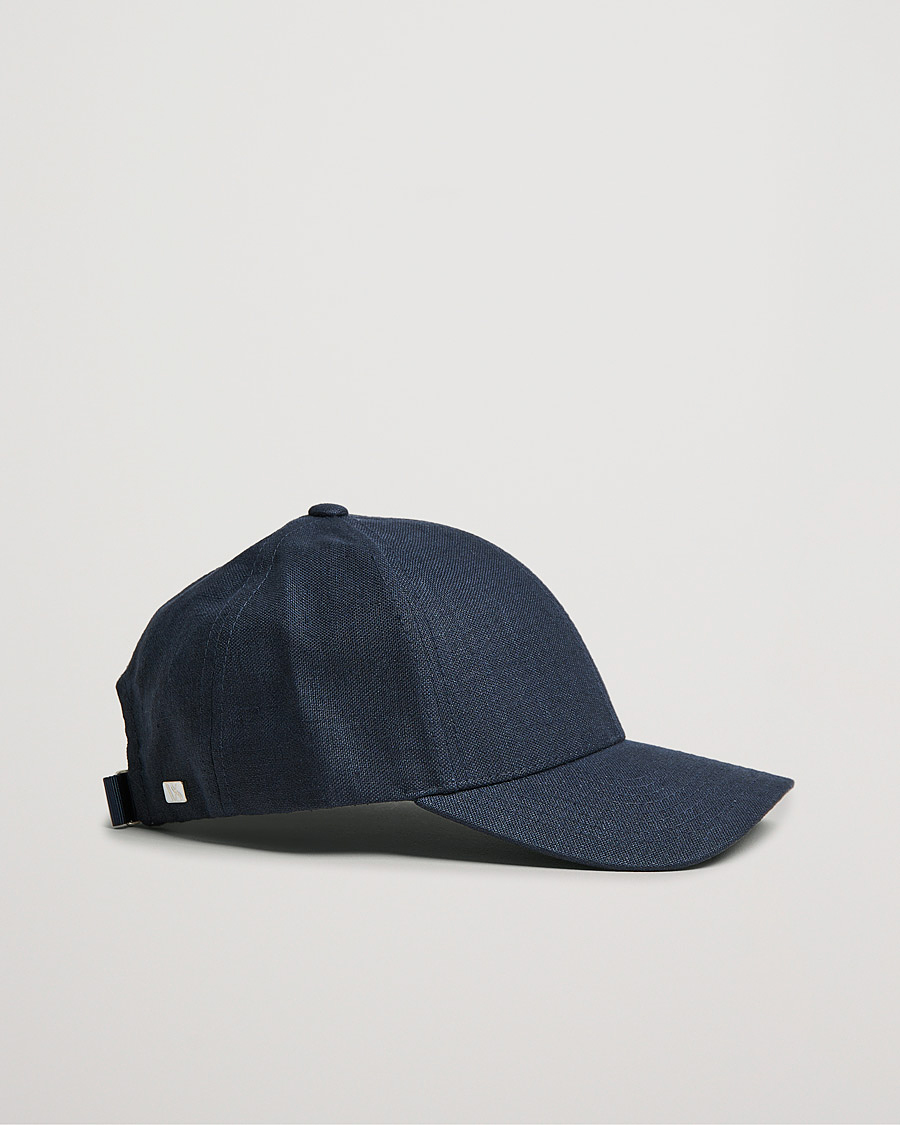 Heren | Hoeden en petten | Varsity Headwear | Linen Baseball Cap Deep Sea Navy
