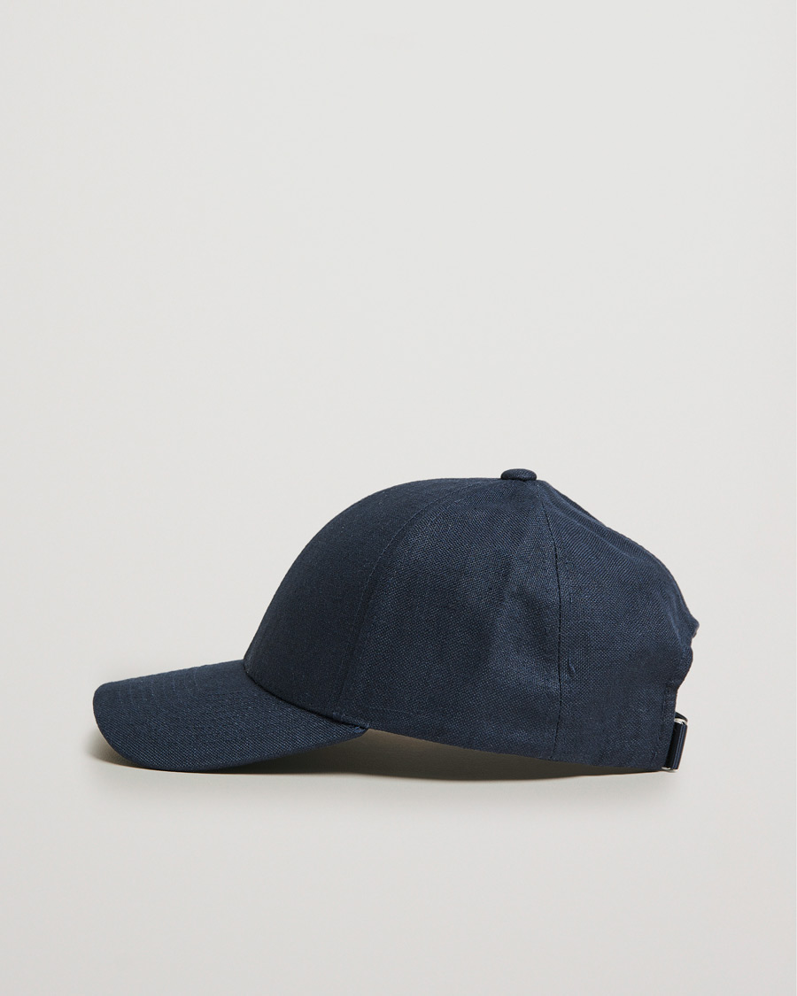 Heren | Hoeden en petten | Varsity Headwear | Linen Baseball Cap Deep Sea Navy
