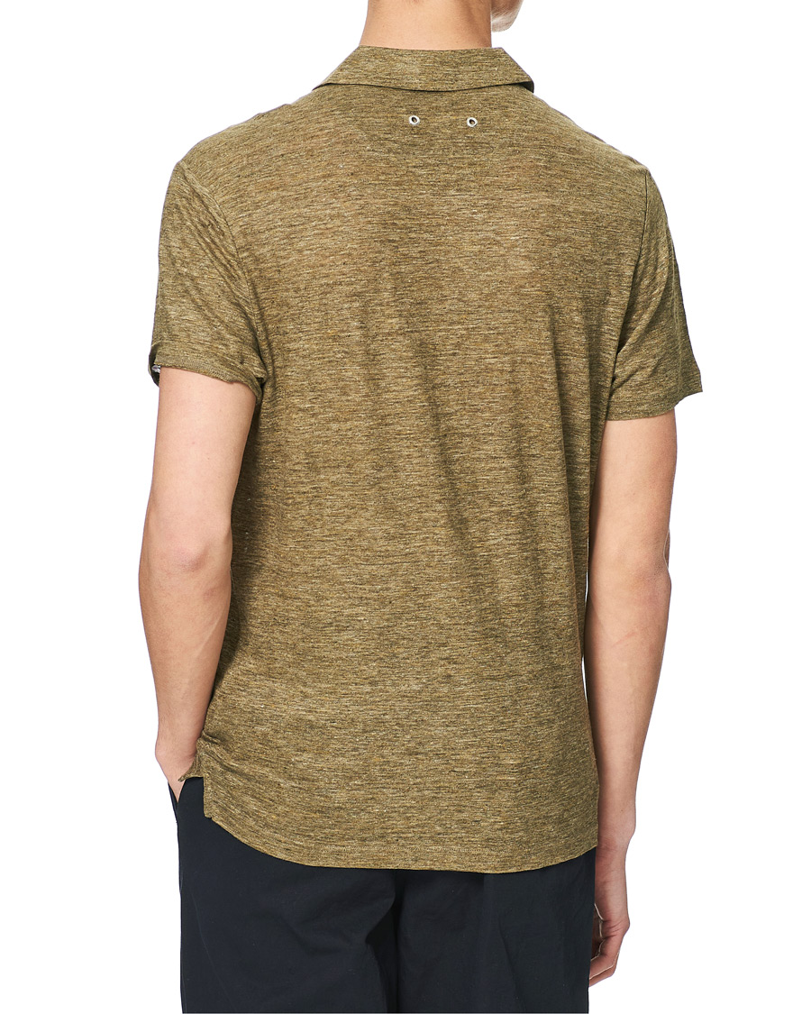 Heren | Polo's | Vilebrequin | Jersey Linen Polo Olive Chine