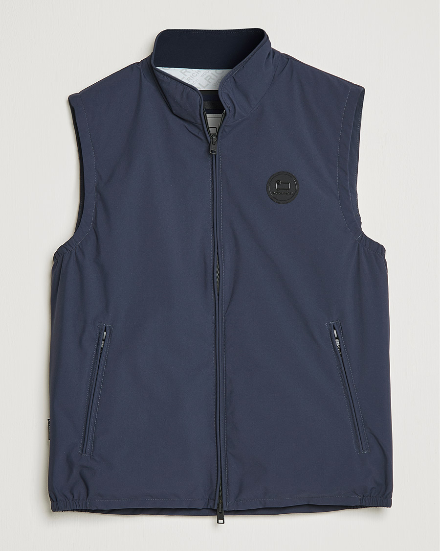 Heren | Jassen | Woolrich | Pacific Padded Vest Melton Blue