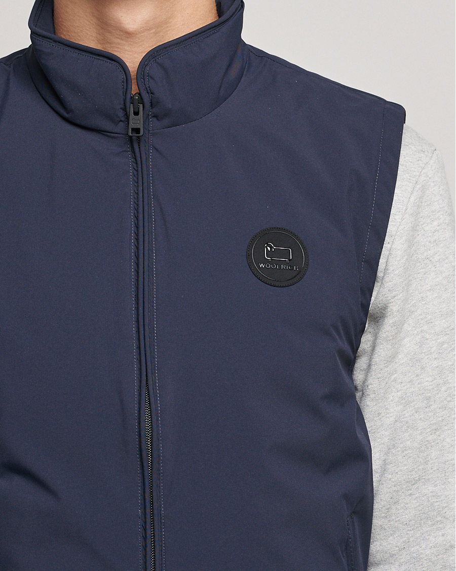 Heren | Jassen | Woolrich | Pacific Padded Vest Melton Blue