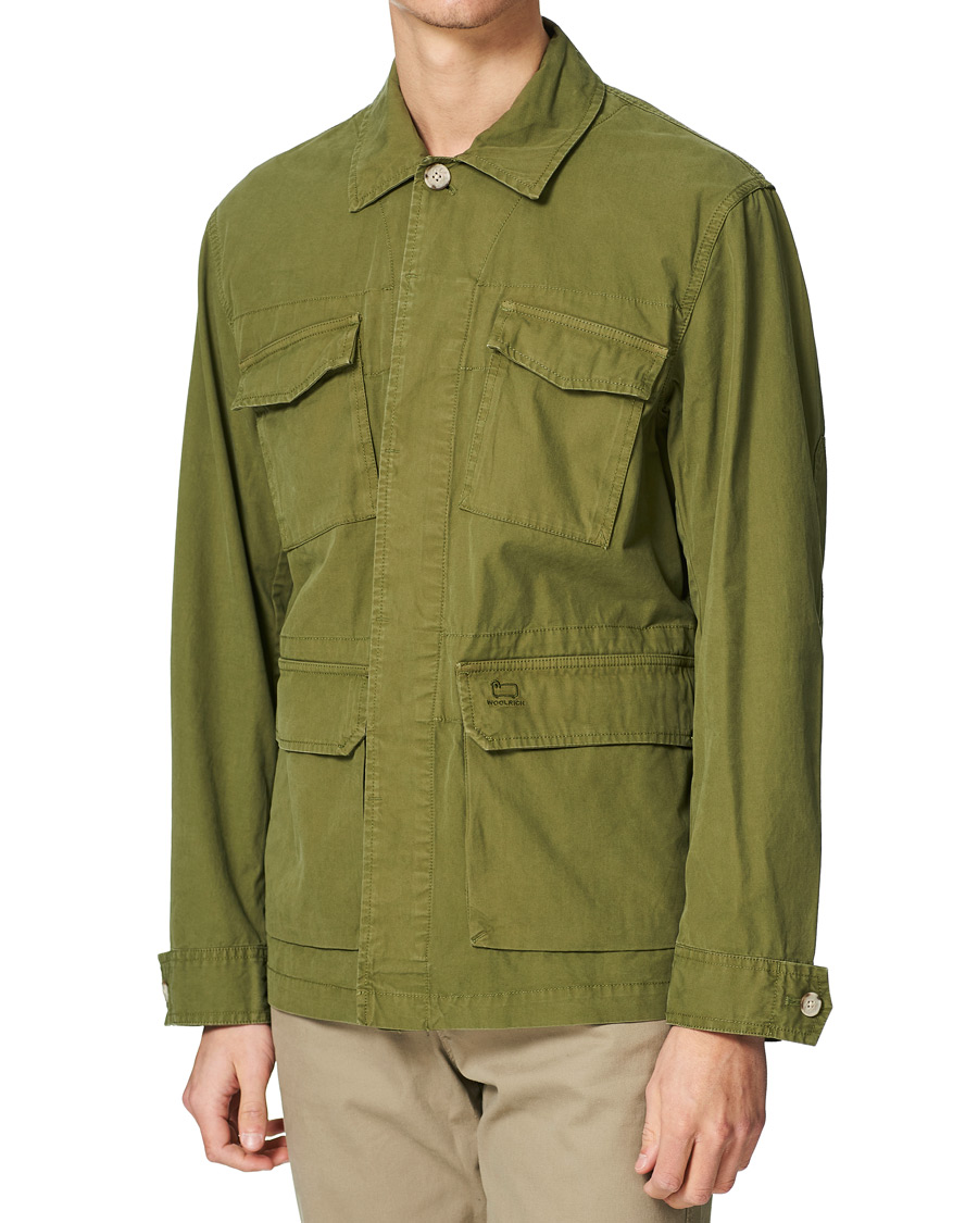 Heren | Overhemden | Woolrich | Military Cotton Field Shirt Jacket Ivy Green