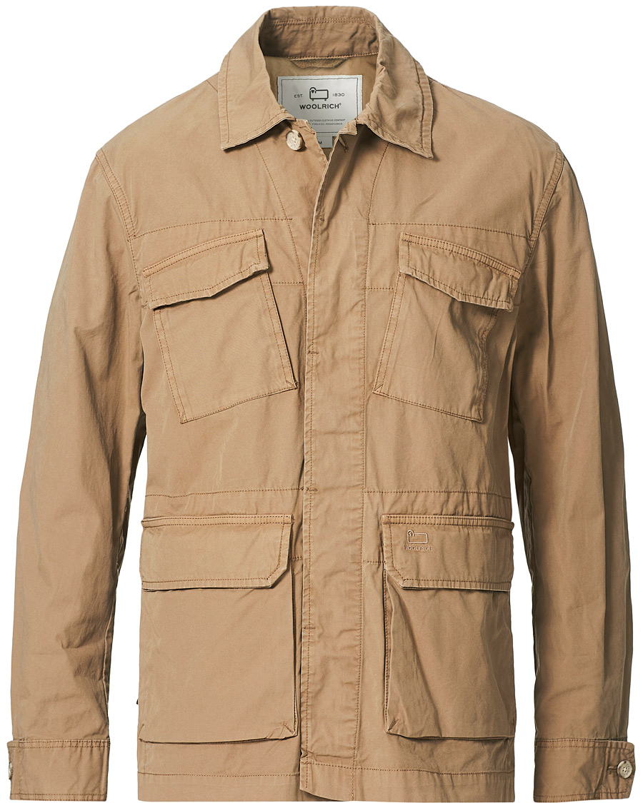 Heren | Overhemden | Woolrich | Military Cotton Field Shirt Jacket Khaki