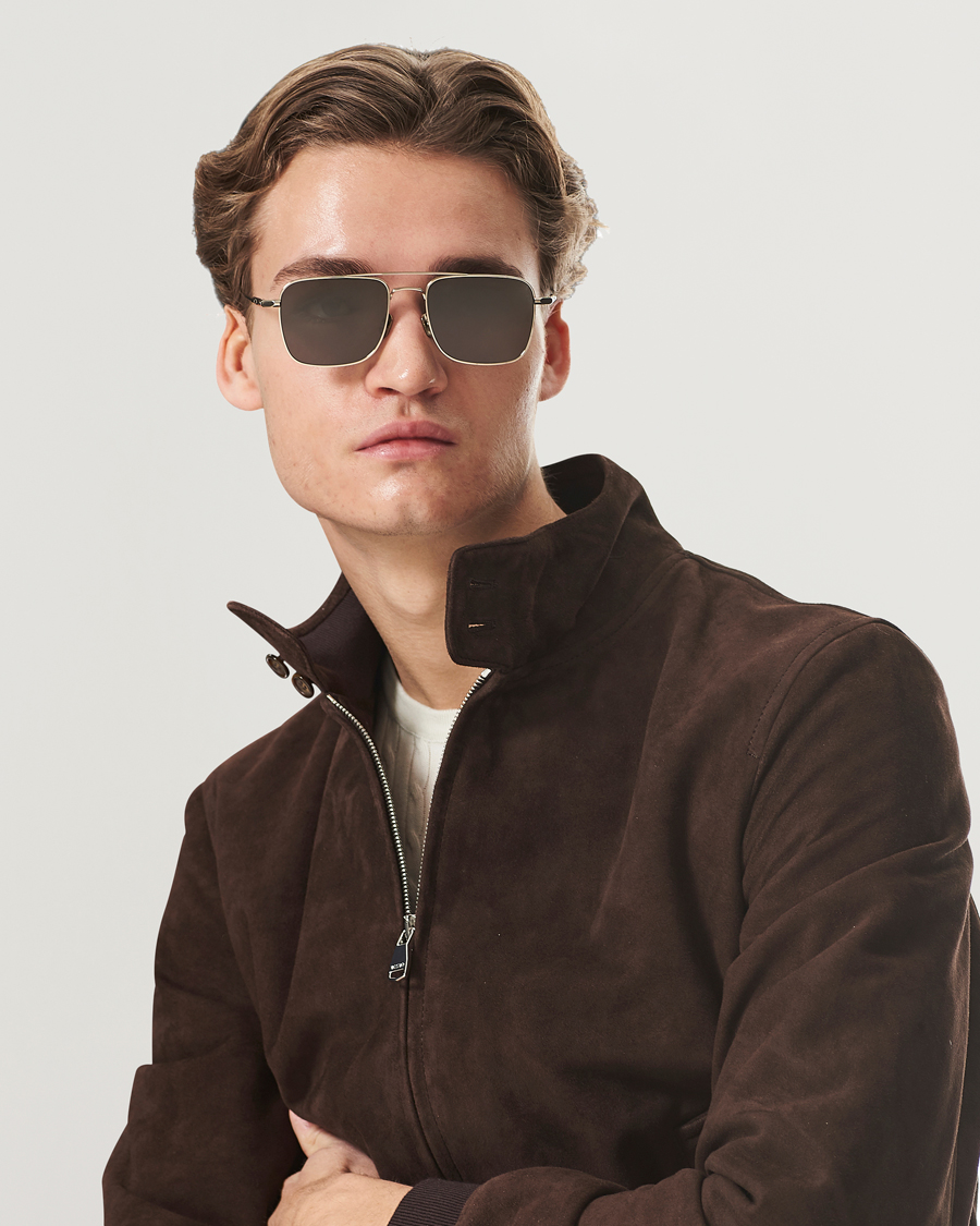 Heren | Italian Department | Brioni | BR0101S Sunglasses Gold/Grey