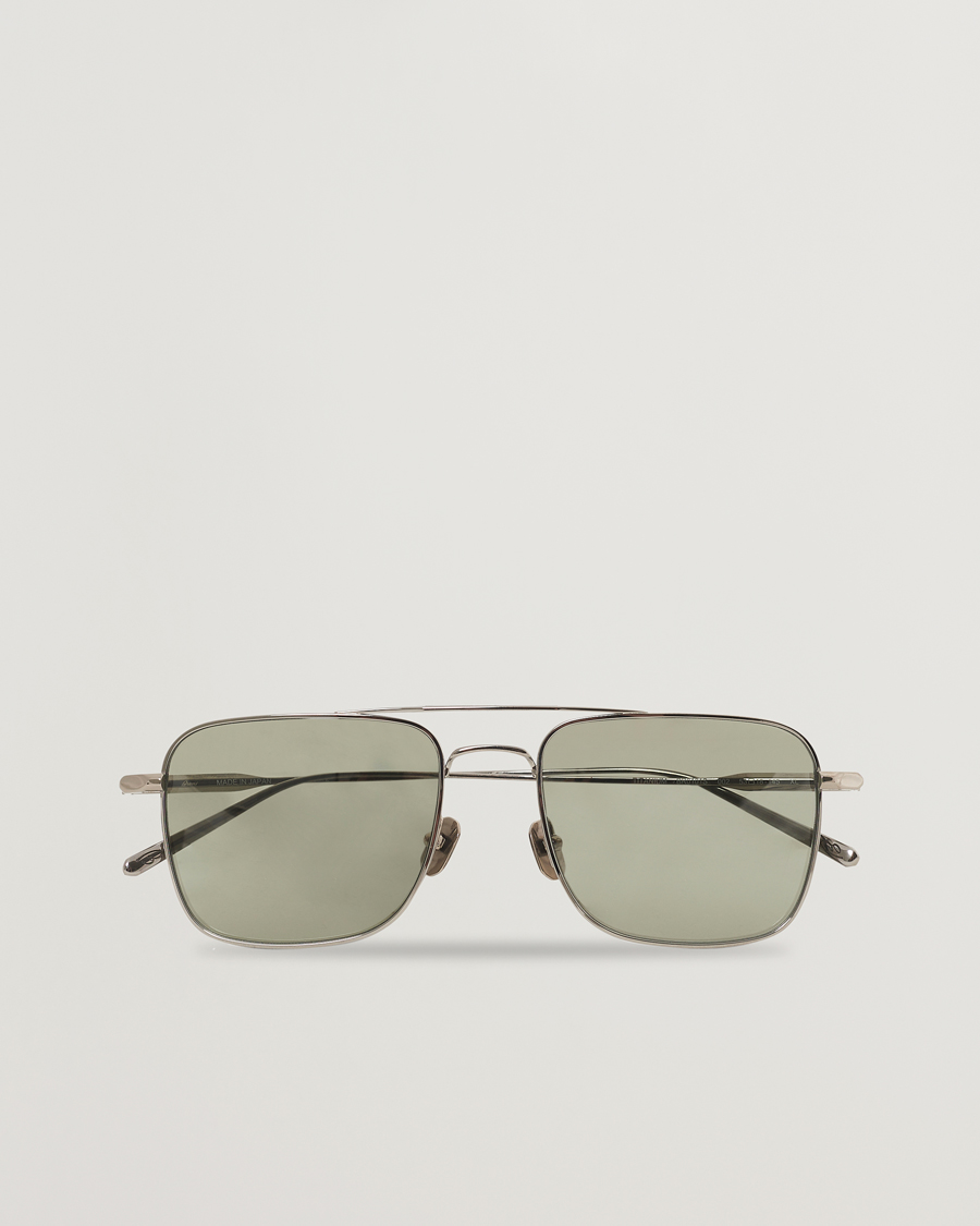 Heren | Brioni BR0101S Sunglasses Silver/Green | Brioni | BR0101S Sunglasses Silver/Green