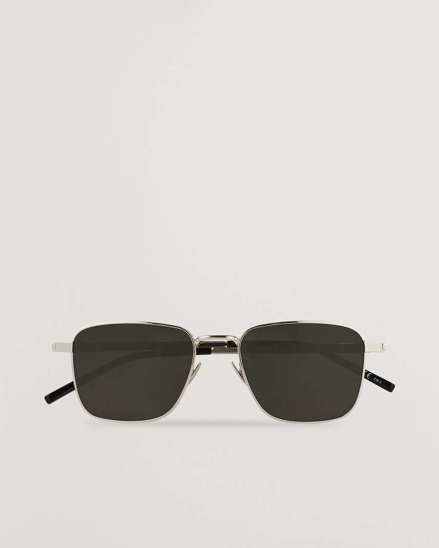 Heren | Zonnebrillen | Saint Laurent | SL 529 Sunglasses Silver/Grey