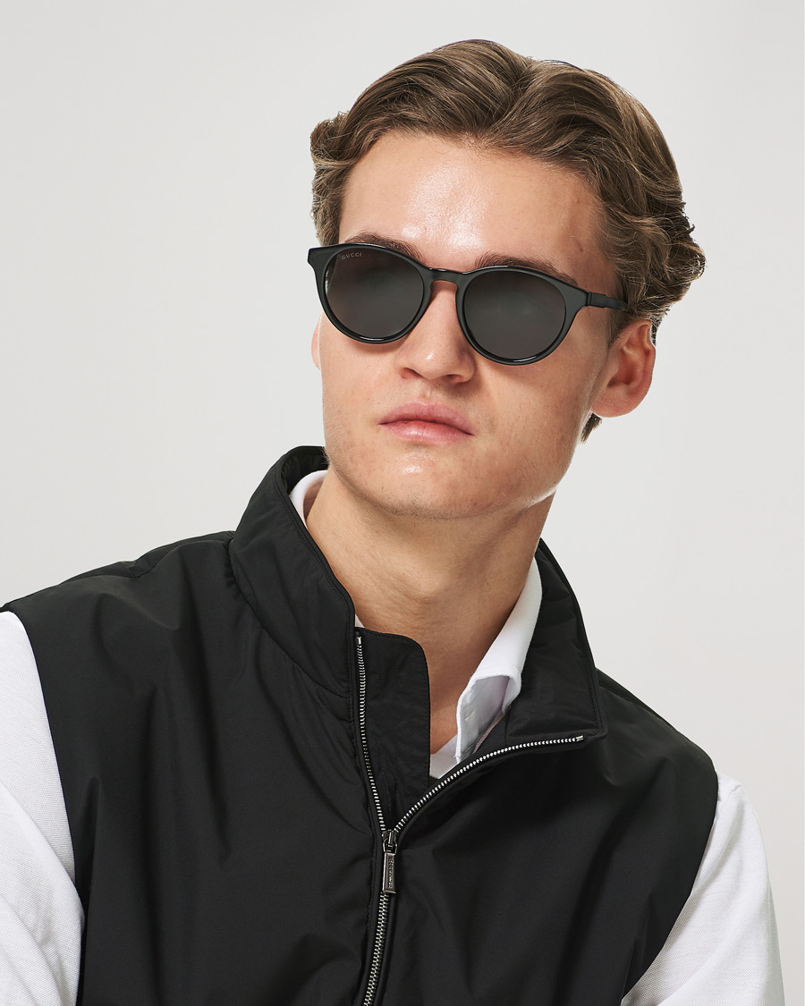 Heren | Ronde frame zonnebrillen | Gucci | GG1119S Sunglasses Black/Grey