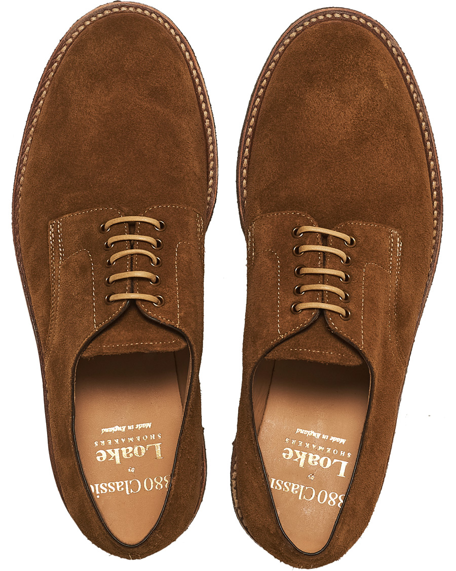 Heren | Loake 1880 Chichester Suede Derby Tobacco | Loake 1880 | Chichester Suede Derby Tobacco