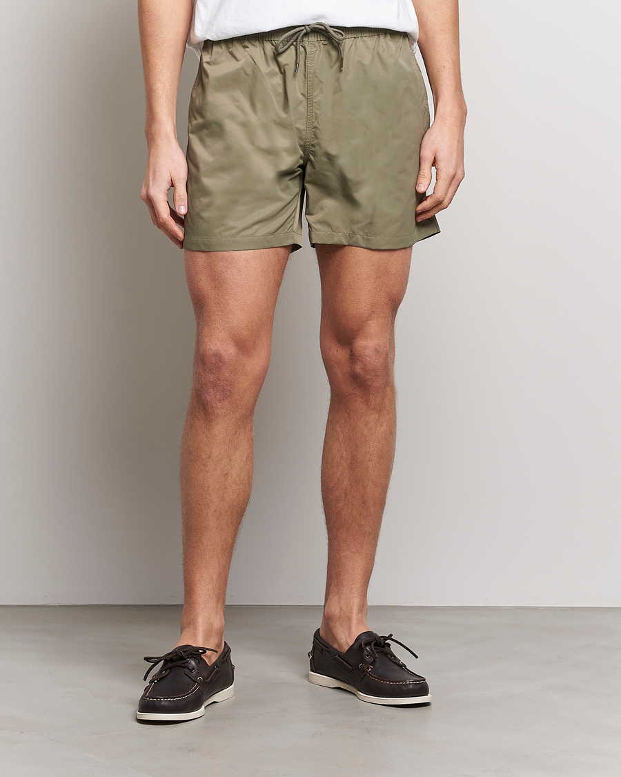 Men | Swimwear | Colorful Standard | Classic Organic Swim Shorts Dusty Olive