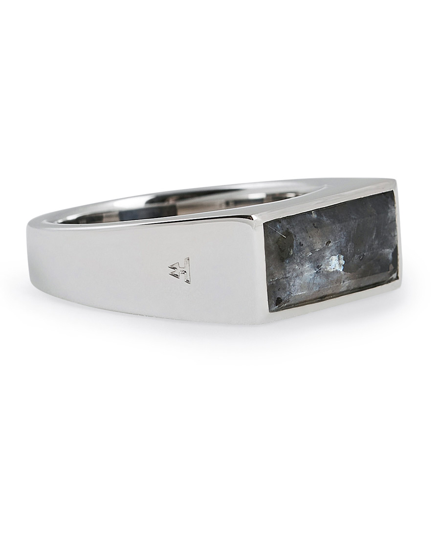 Heren | Tom Wood Peaky Ring Larvikite Silver | Tom Wood | Peaky Ring Larvikite Silver