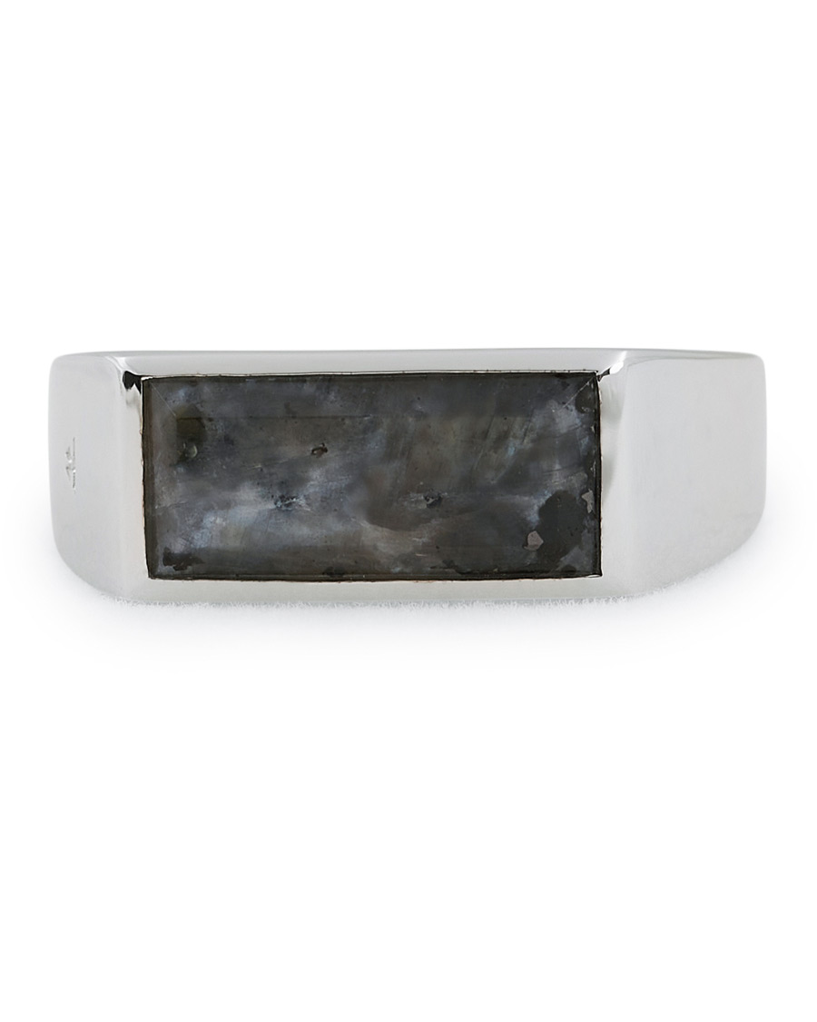 Heren | Tom Wood Peaky Ring Larvikite Silver | Tom Wood | Peaky Ring Larvikite Silver