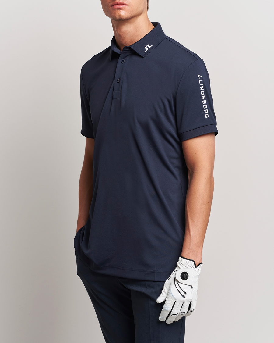 Heren |  | J.Lindeberg | Regular Fit Tour Tech Stretch Polo Navy