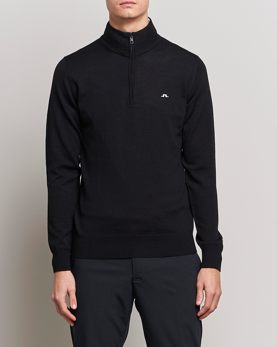 Heren |  | J.Lindeberg | Kian Tour Merino Half Zip Black