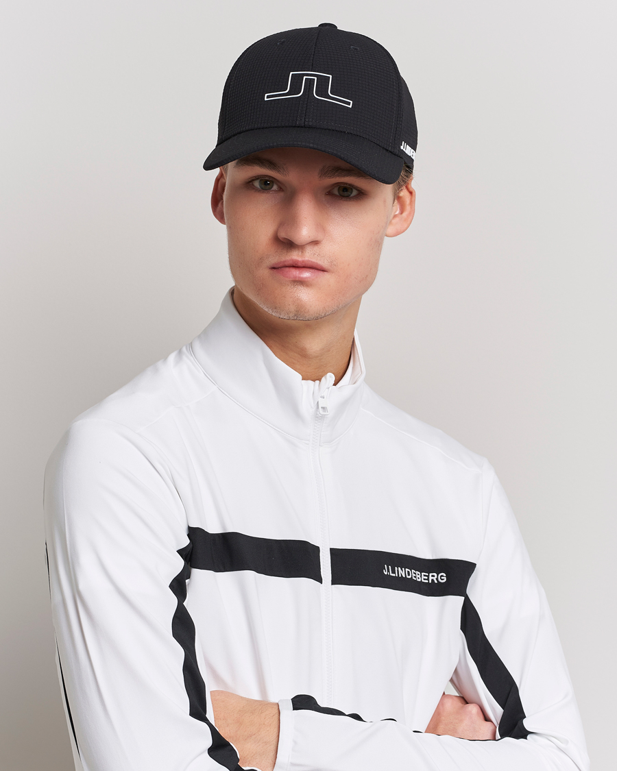 Men | Hats & Caps | J.Lindeberg | Caden Golf Cap Black