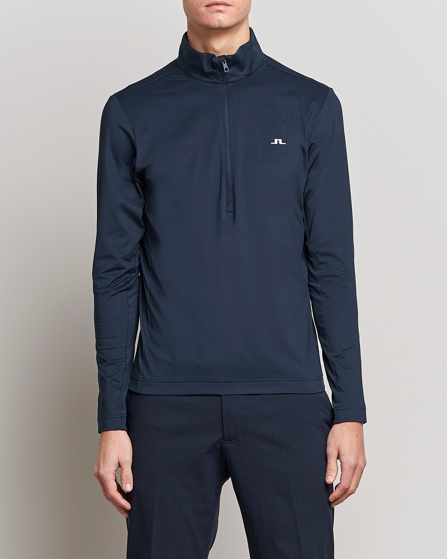 Heren | Half-zip | J.Lindeberg | Luke Jersey Half Zip Navy