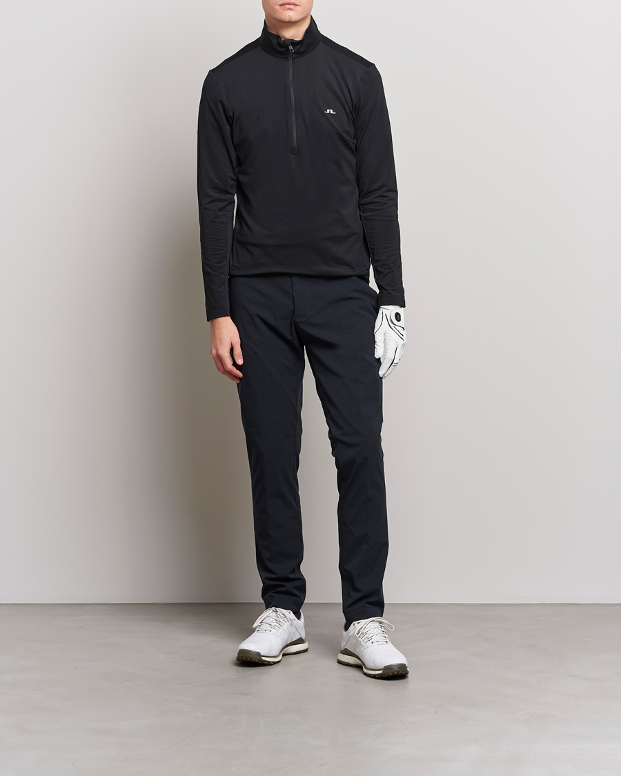 Heren | Truien | J.Lindeberg | Luke Jersey Half Zip Black