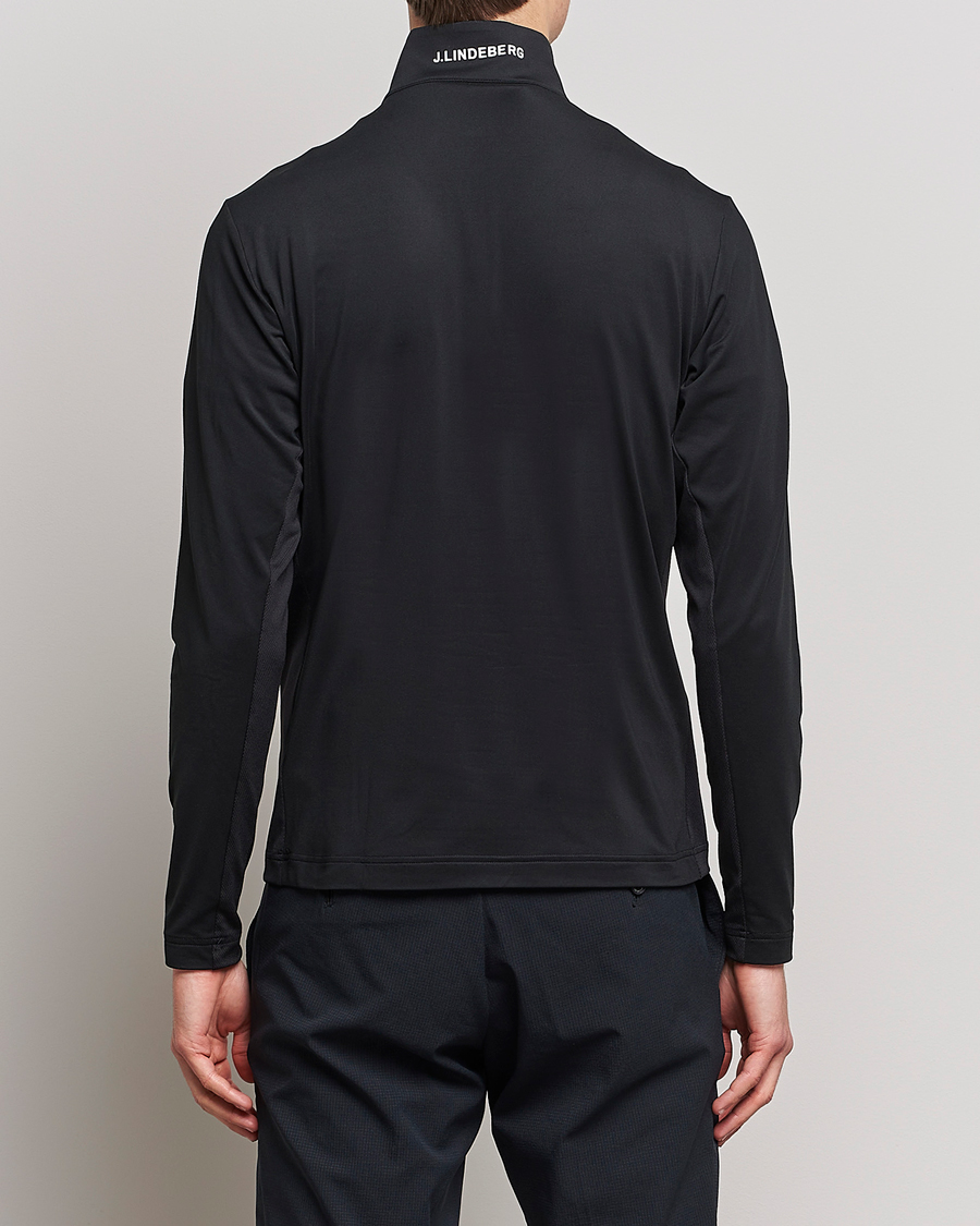 Heren | Truien | J.Lindeberg | Luke Jersey Half Zip Black