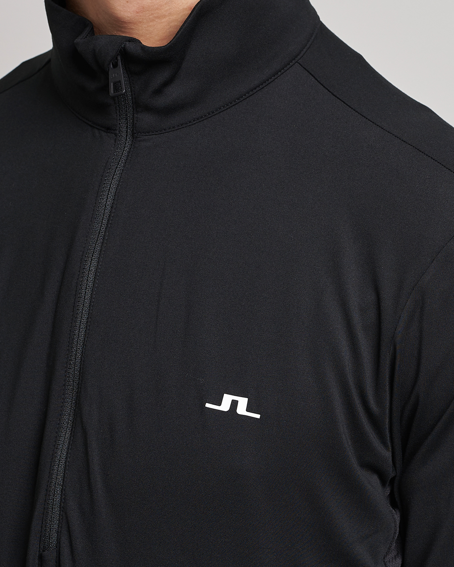 Heren | Truien | J.Lindeberg | Luke Jersey Half Zip Black