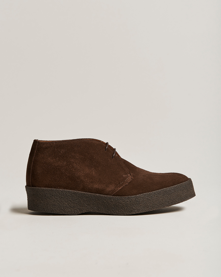 Heren | Handgemaakte schoenen | Sanders | Joel Chukka Boot Chocolate Suede