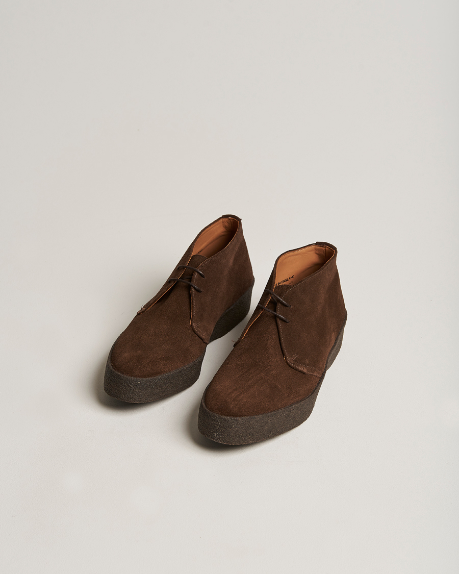 Heren | Handgemaakte schoenen | Sanders | Joel Chukka Boot Chocolate Suede