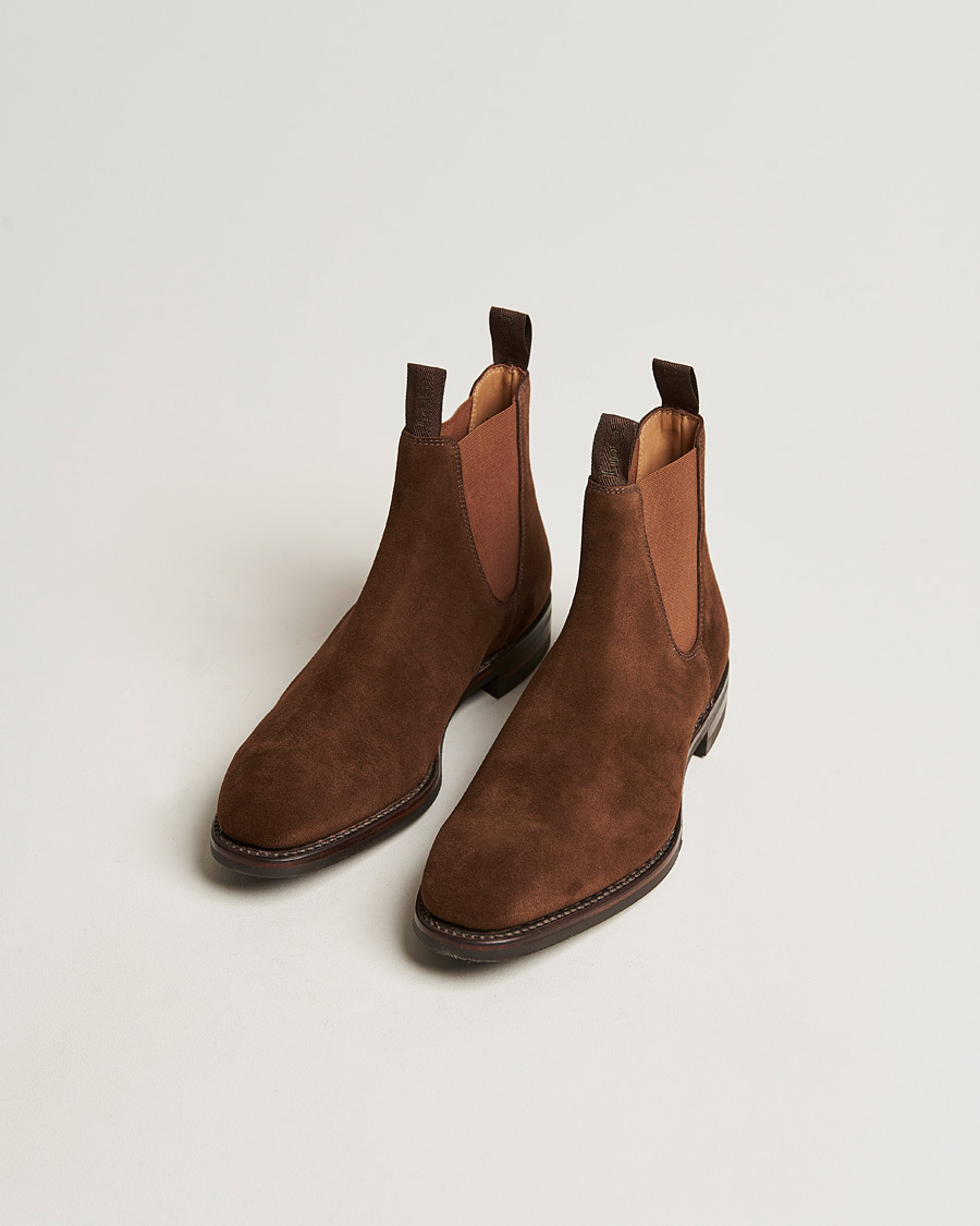 Heren | Laarzen | Loake 1880 | Chatsworth Chelsea Boot Tobacco Suede