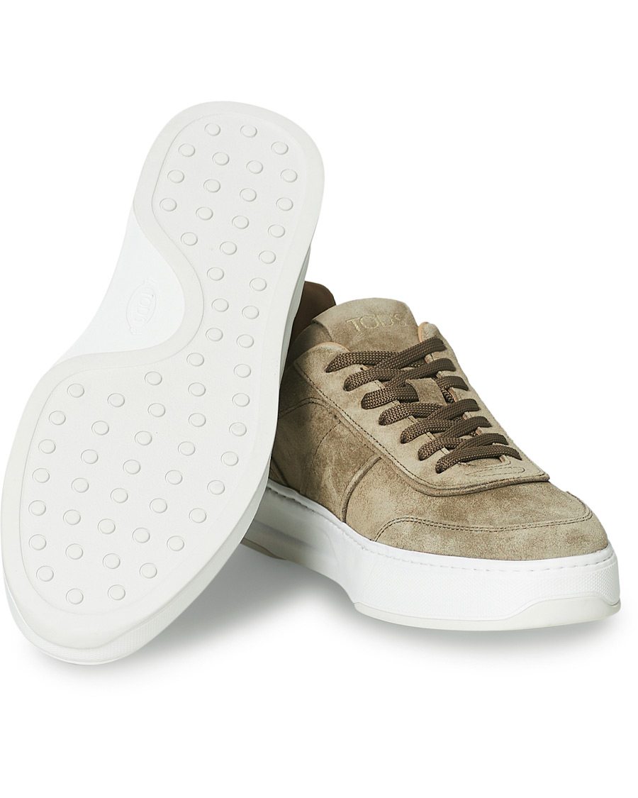 Heren | Tod's Cassetta Alta Sneaker Taupe Suede | Tod's | Cassetta Alta Sneaker Taupe Suede