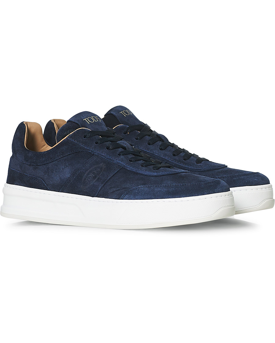 Heren | Tod's Cassetta Alta Sneaker Navy Suede | Tod's | Cassetta Alta Sneaker Navy Suede