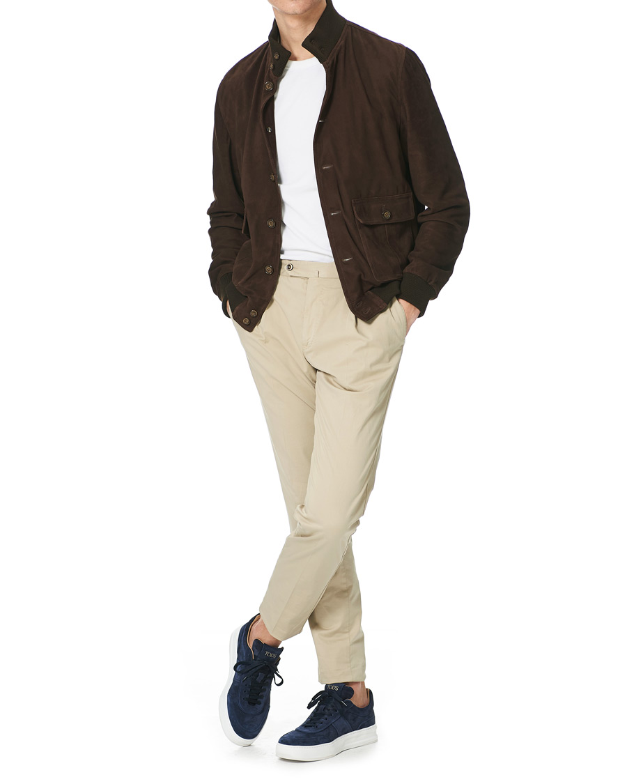 Heren | Tod's Cassetta Alta Sneaker Navy Suede | Tod's | Cassetta Alta Sneaker Navy Suede