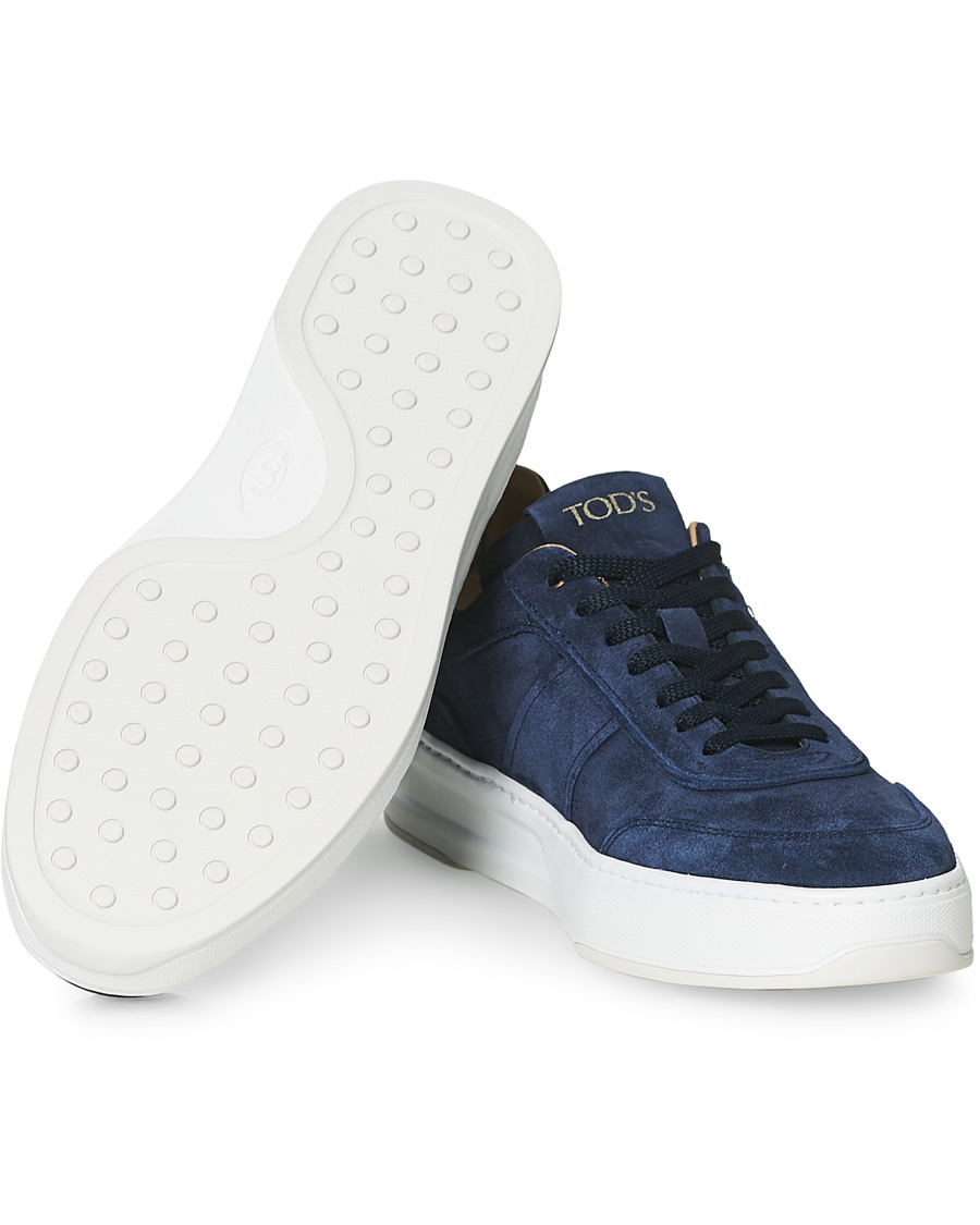 Heren | Tod's Cassetta Alta Sneaker Navy Suede | Tod's | Cassetta Alta Sneaker Navy Suede