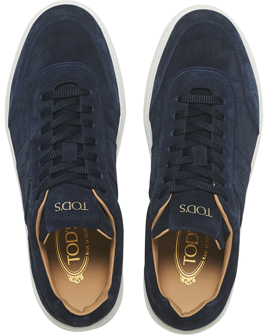 Heren | Tod's Cassetta Alta Sneaker Navy Suede | Tod's | Cassetta Alta Sneaker Navy Suede