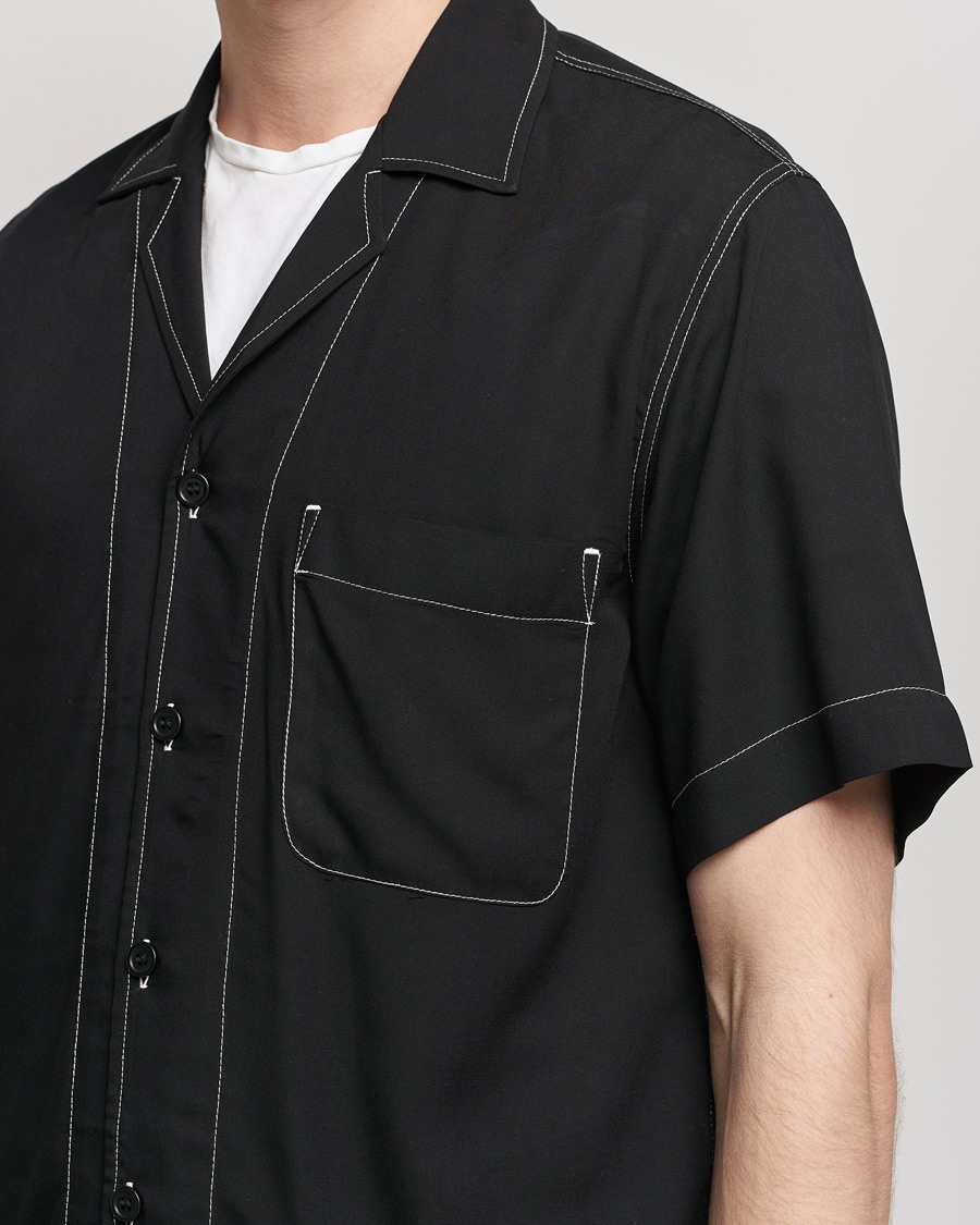 Heren | Overhemden | CDLP | Short Sleeve Pool Shirt Black