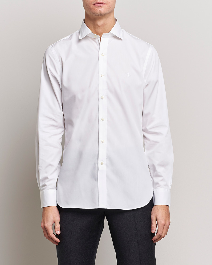 Heren | Overhemden | Polo Ralph Lauren | Slim Fit Poplin Cut Away Dress Shirt White