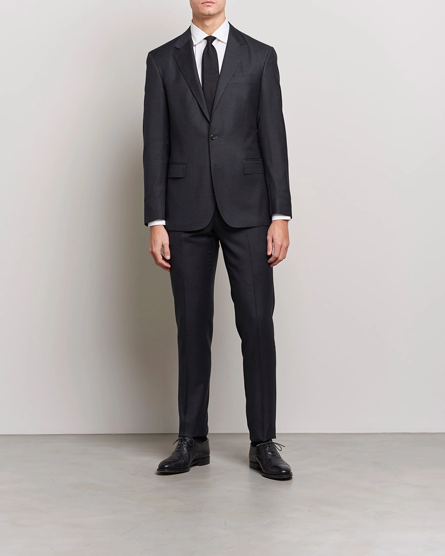 Heren | Donker pak | Polo Ralph Lauren | Classic Wool Twill Suit Charcoal