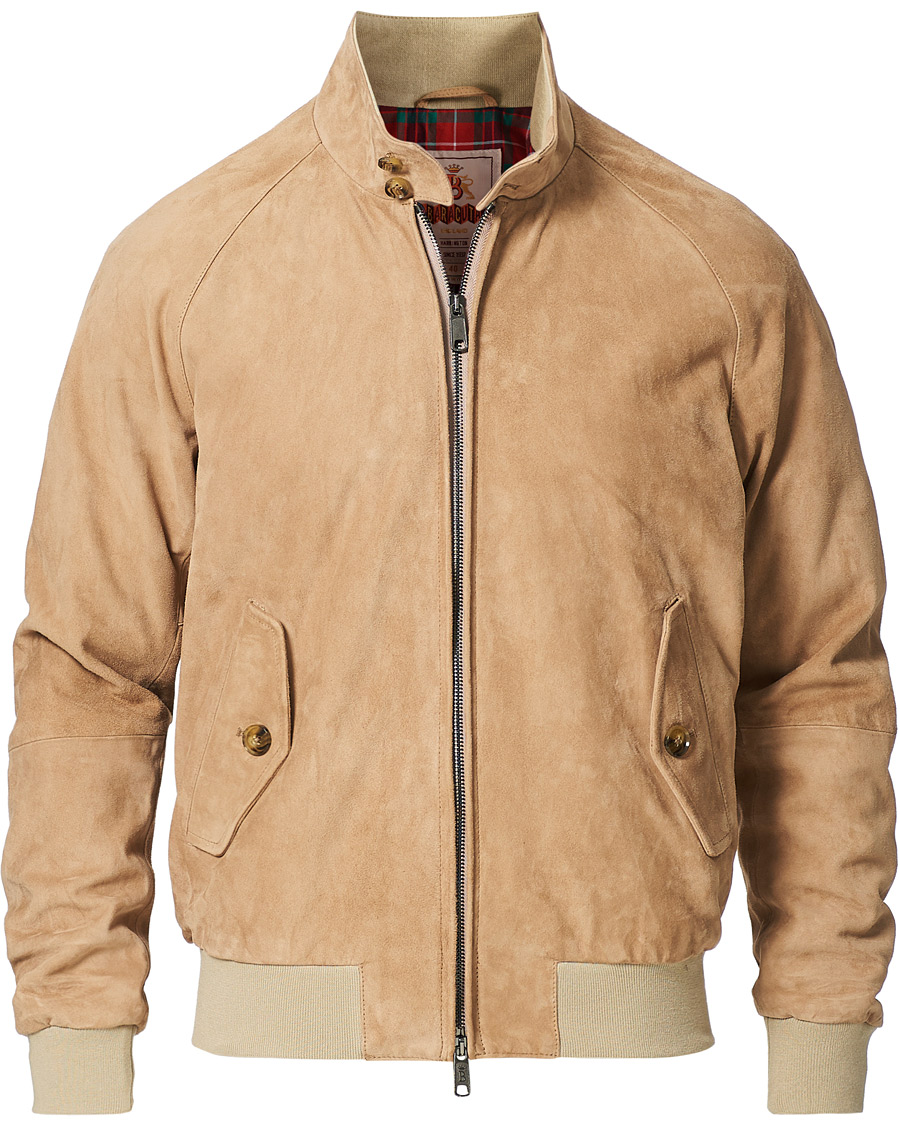 Heren | Jassen | Baracuta | G9 Suede Jacket Sand Stone