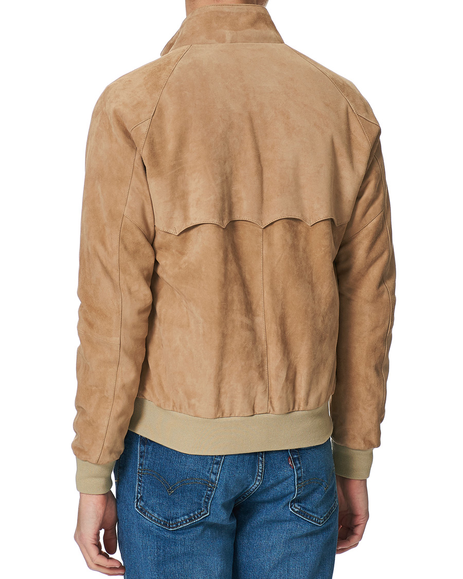 Heren | Jassen | Baracuta | G9 Suede Jacket Sand Stone