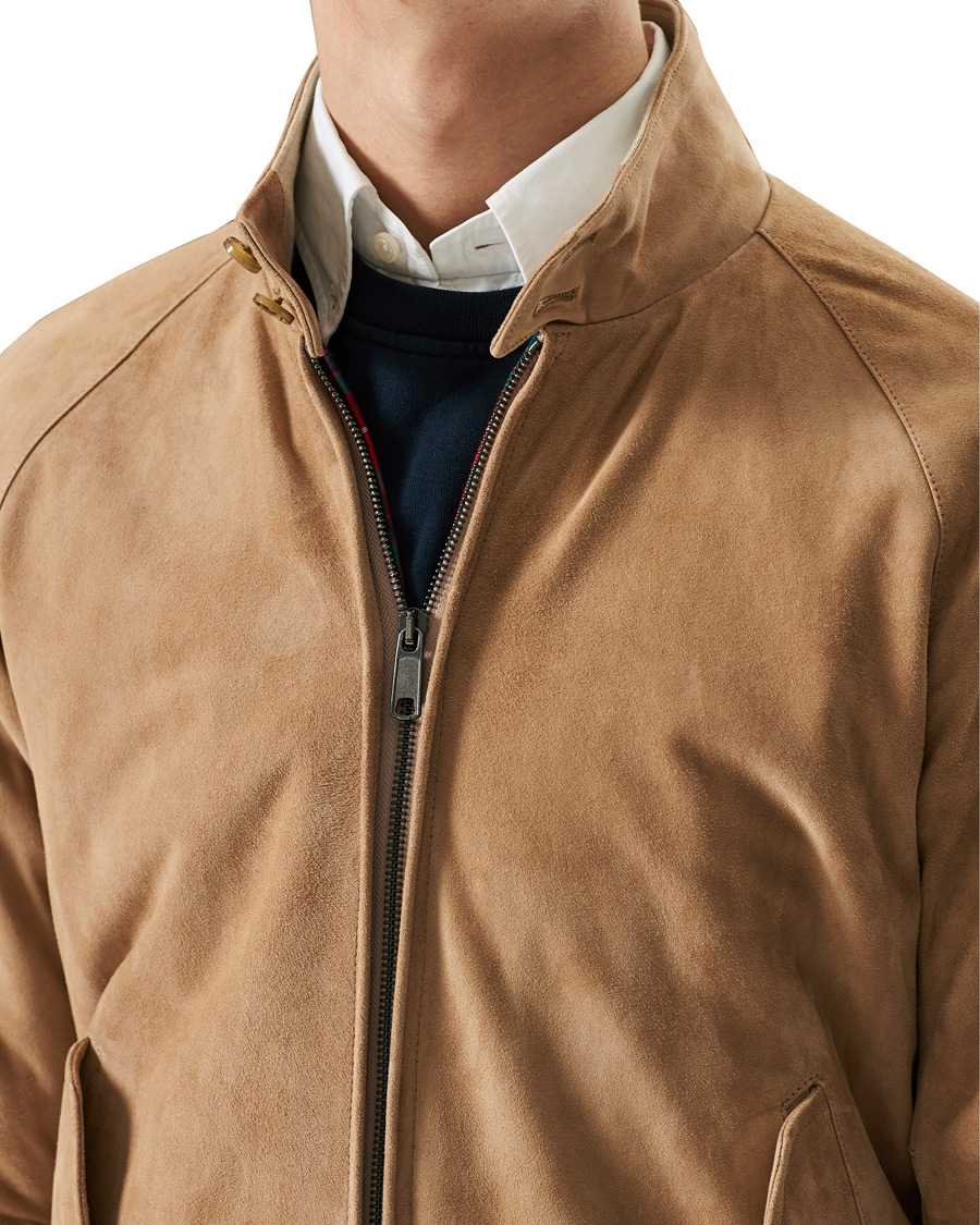 Heren | Jassen | Baracuta | G9 Suede Jacket Sand Stone