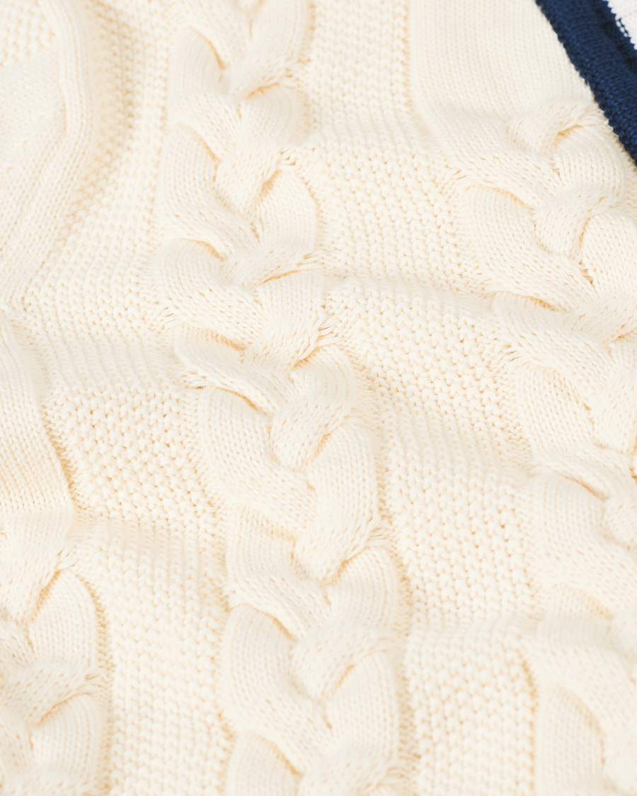 Heren | Truien | Baracuta | Cotton Cable Cardigan Off White