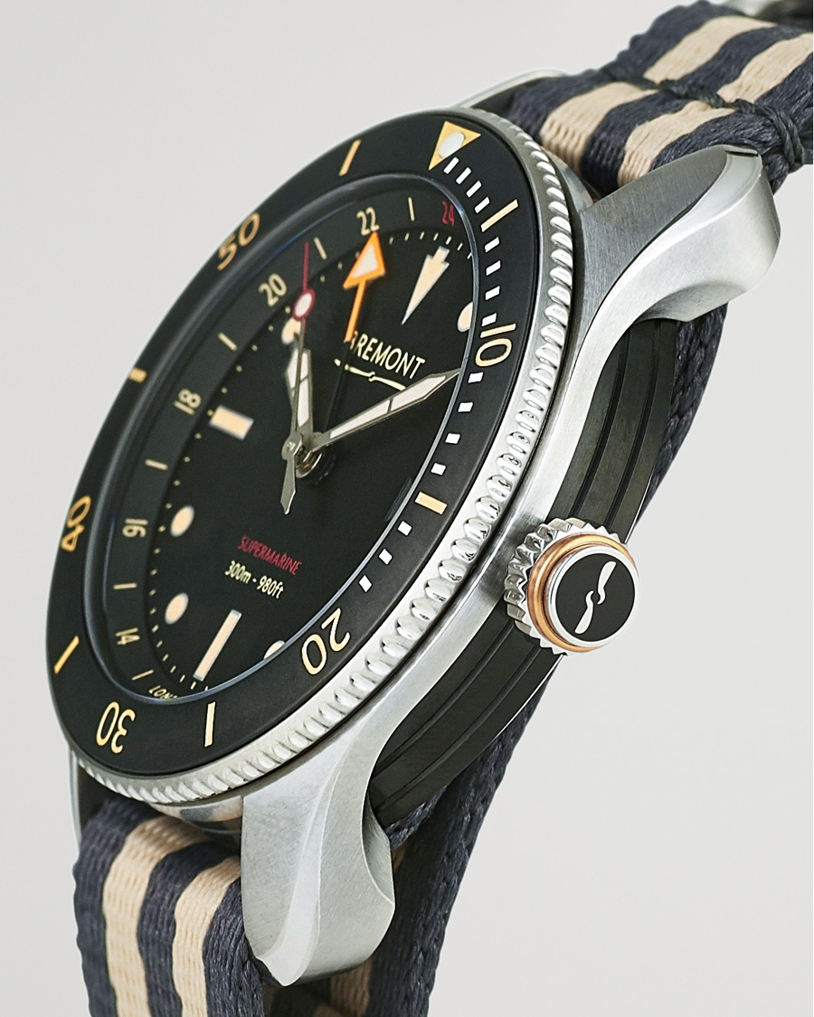 Heren | Bremont S302 Supermarine GMT Nato 40mm Black Dial | Bremont | S302 Supermarine GMT Nato 40mm Black Dial