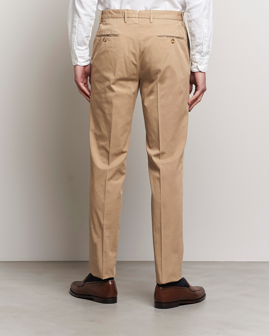 Heren | Broeken | Incotex | Regular Fit Comfort Chinos Beige