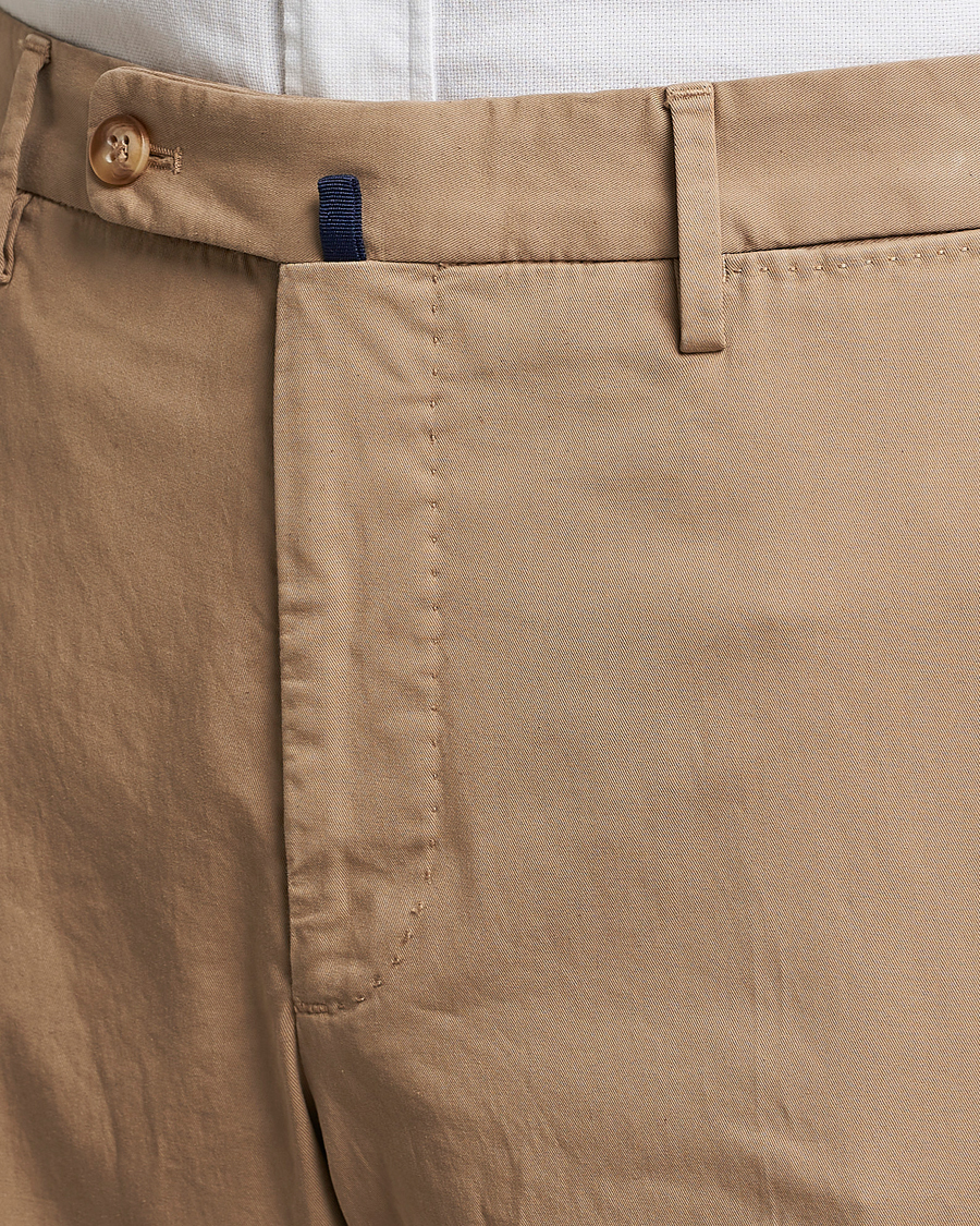 Heren | Broeken | Incotex | Regular Fit Comfort Chinos Beige