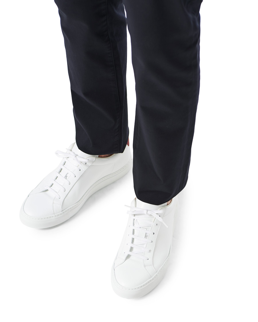 Heren | Common Projects Retro Low Sneaker White/Red | Common Projects | Retro Low Sneaker White/Red