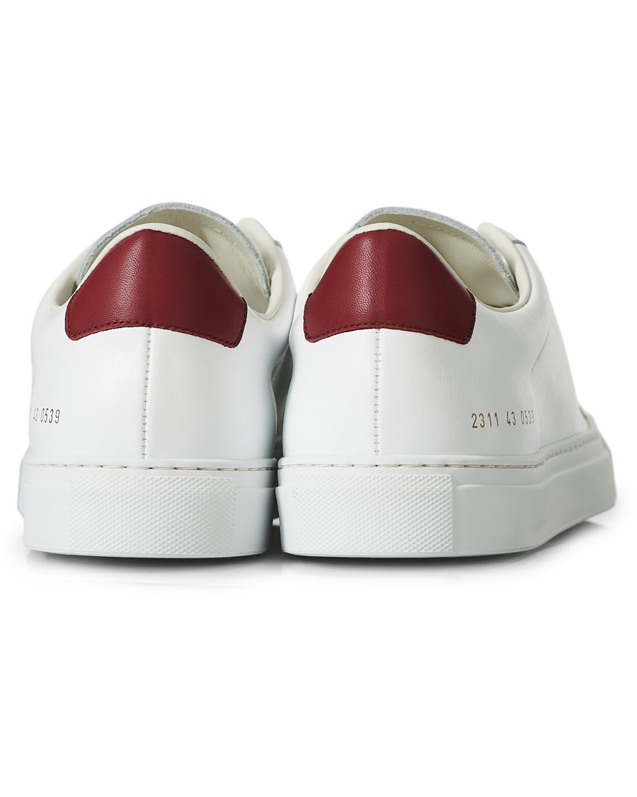 Heren | Common Projects Retro Low Sneaker White/Red | Common Projects | Retro Low Sneaker White/Red