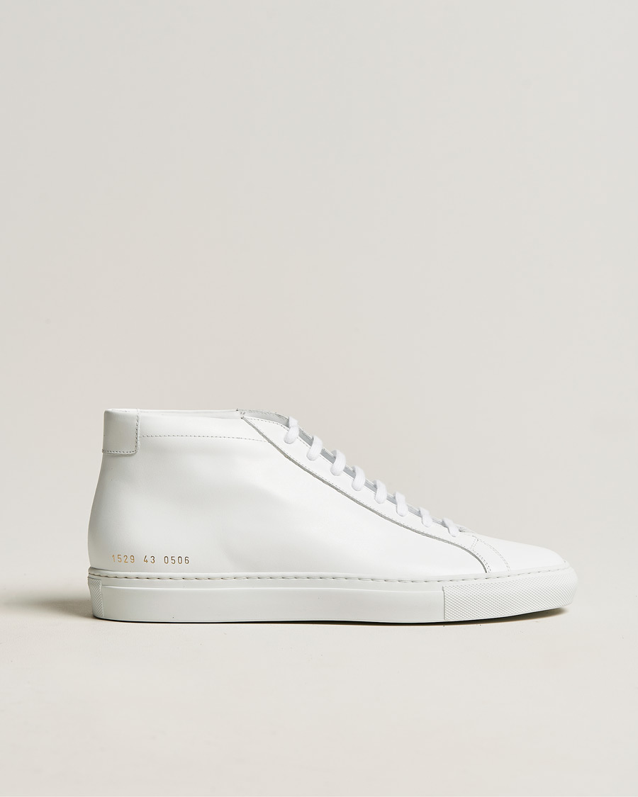 Heren | Common Projects Original Achilles Leather High Sneaker White | Common Projects | Original Achilles Leather High Sneaker White