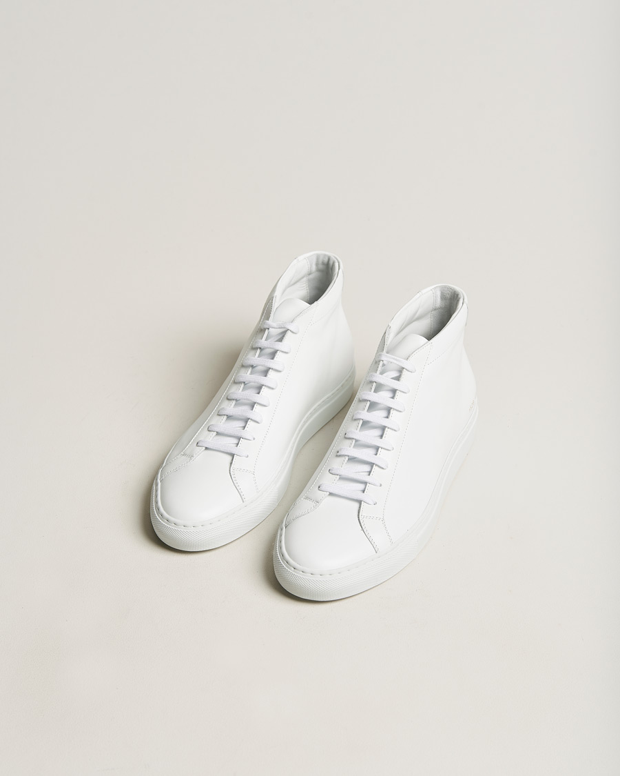 Heren | Common Projects Original Achilles Leather High Sneaker White | Common Projects | Original Achilles Leather High Sneaker White