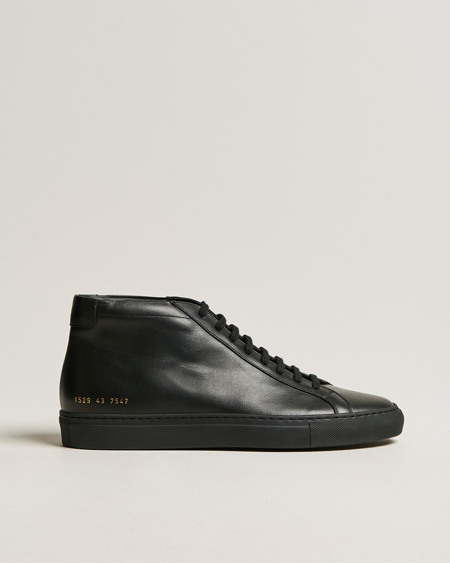 Heren | Common Projects Original Achilles Leather High Sneaker Black | Common Projects | Original Achilles Leather High Sneaker Black