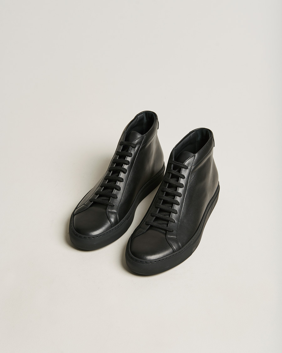 Heren | Common Projects Original Achilles Leather High Sneaker Black | Common Projects | Original Achilles Leather High Sneaker Black