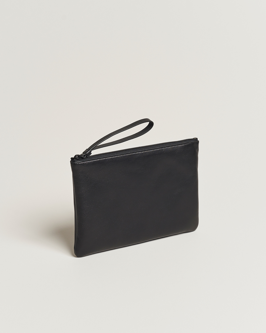 Heren |  | Common Projects | Medium Flat Nappa Leather Pouch Black