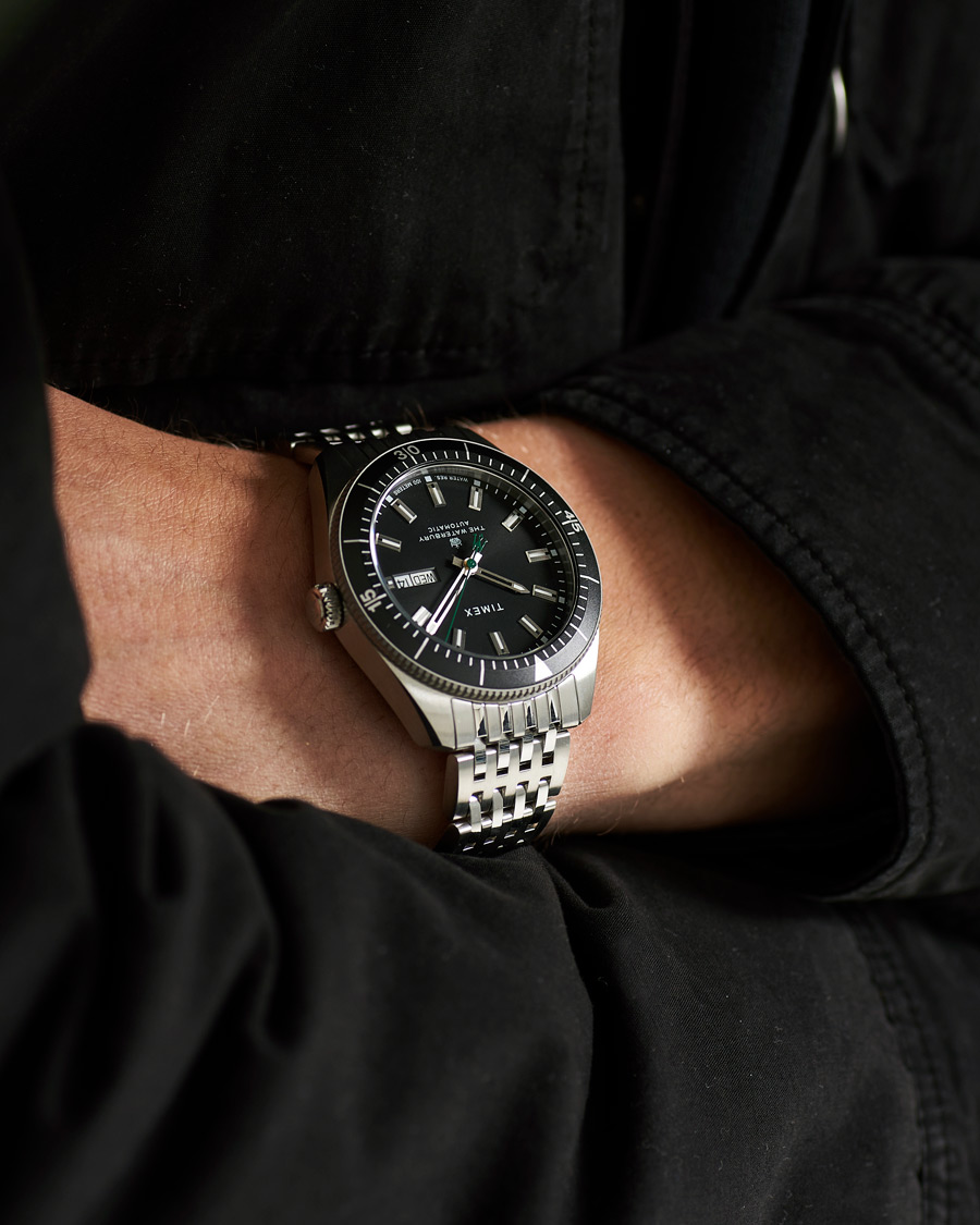 Heren | Timex Waterbury Diver Automatic 40mm Steel/Black Dial | Timex | Waterbury Diver Automatic 40mm Steel/Black Dial