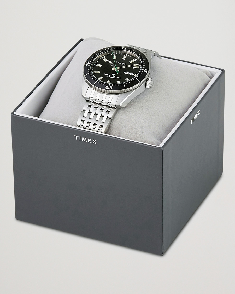 Heren | Timex Waterbury Diver Automatic 40mm Steel/Black Dial | Timex | Waterbury Diver Automatic 40mm Steel/Black Dial